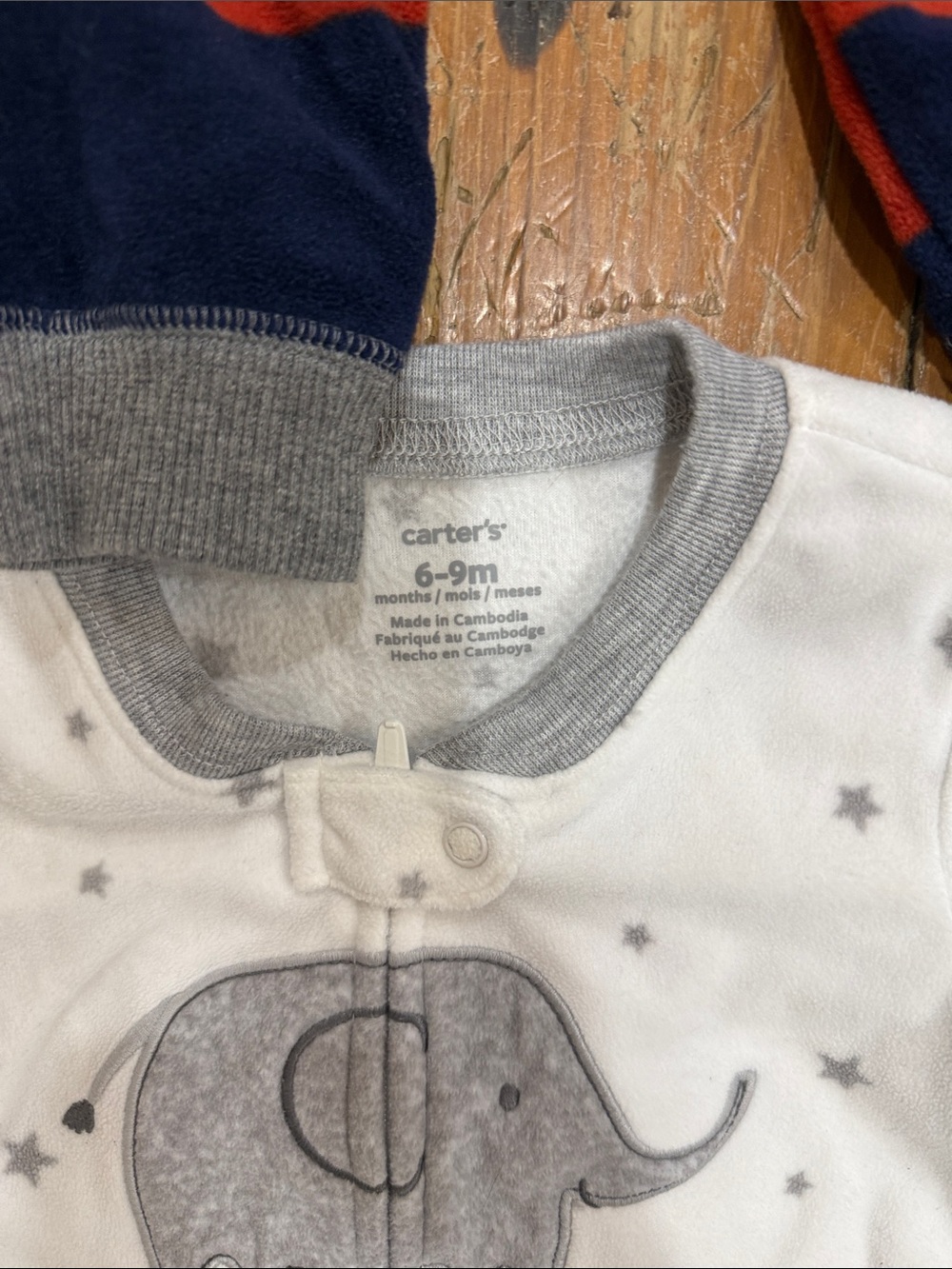 Carter’s, Converse Fleece one pieces size 6 to 9 months bundle - Picture 2 of 9